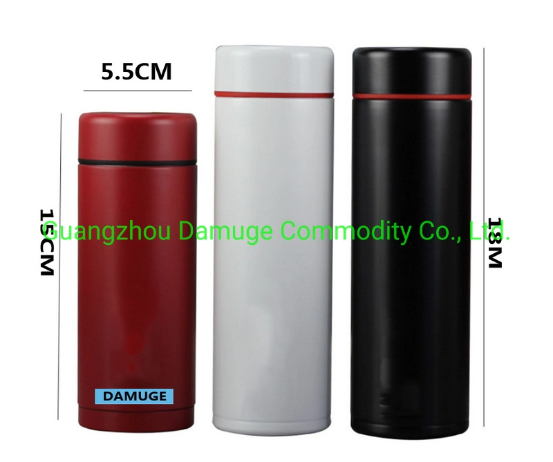 Portable Mini Pocket Thermos Bottle Pocket Vacuum Stainless Steel Water Bottle Double Wall Skinny Vacuum Flask Straight Tumbler