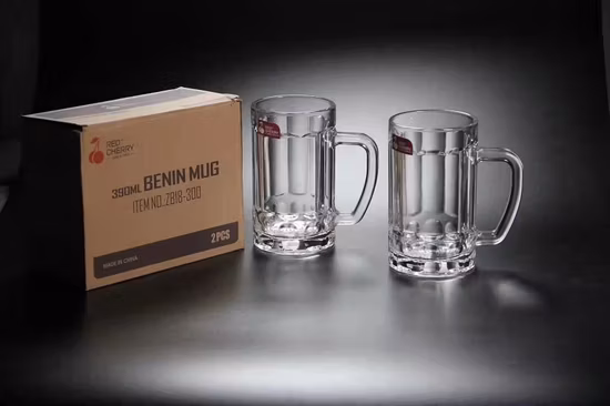 Пустая пивная кружка с логотипом, стаканы 399 мл 500 мл, чашки для чая с молоком, прозрачные стеклянные чашки для питья, напитков, сока с ручкой