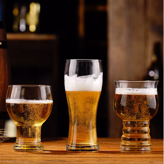 Стакан для пива из цельного стекла, пивная кружка, классическая пивная кружка